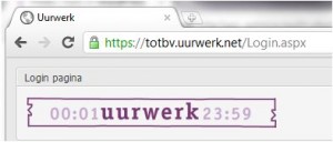 Uurwerk online webpagina