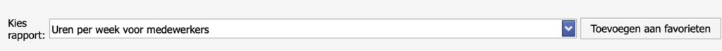 Uurwerk Online Favoriete rapporten